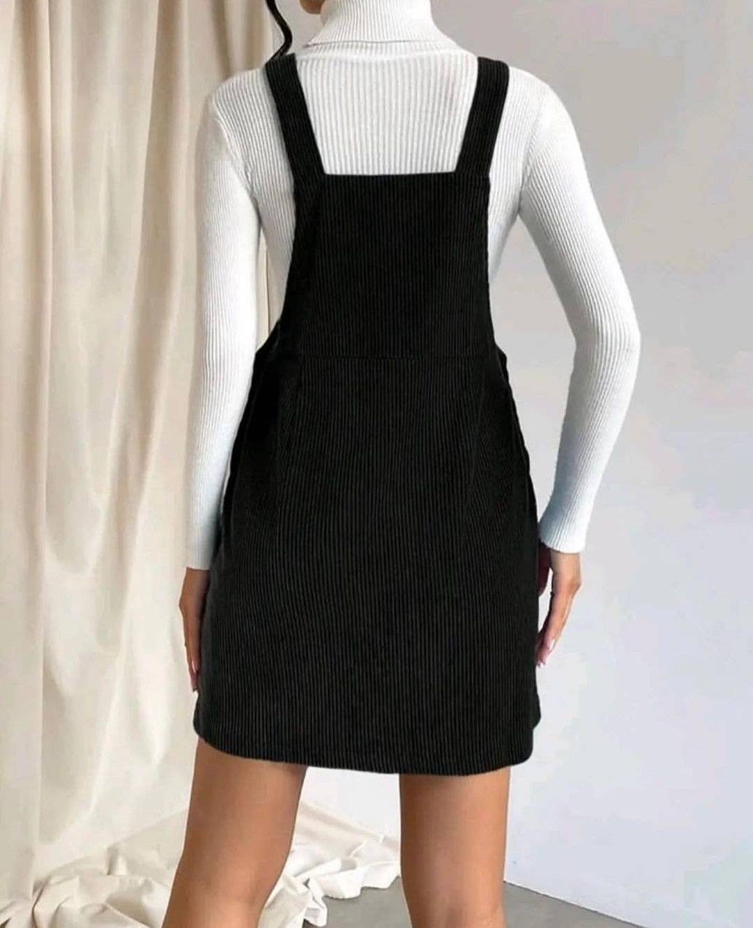 Corduroy overall mini dress store